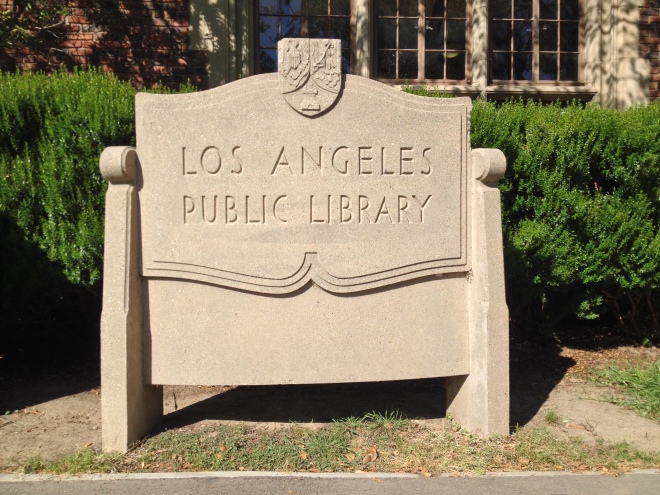Los Angeles Library sign