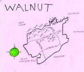 Ink map of Walnut, 2009 -- California Fool’s Gold — Exploring the City of Walnut
