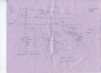 Unfinished pencil map of Baldwin Hills, c. 2010